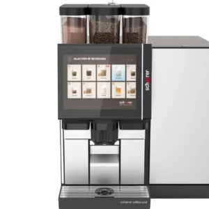 Schaerer Coffee Machines Soul 12 Front View Black Steel Cooler