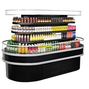 Turbo Air Island Display Self-Serve Refrigerated Merchandiser - TIOM-36RSRB-N