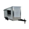 8.5 x 14 white catering trailer with tall 8-foot interior