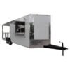 8.5 x 22 White Concession Trailer with 6-foot commercial grease hood