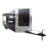 8.5 x 22 Generator BBQ Trailer with tongue generator platform and 10-foot porch