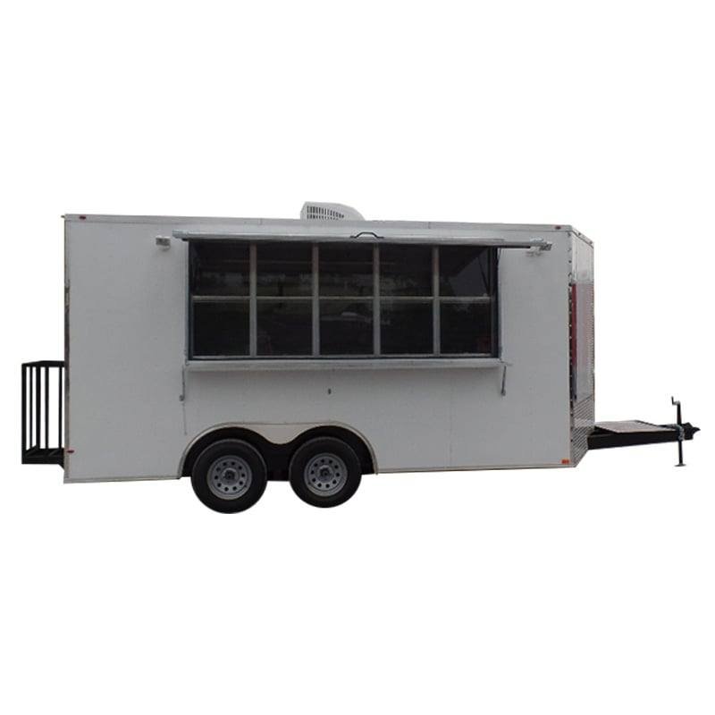 8.5′ x 16′ Concession Food Trailer White Event Catering