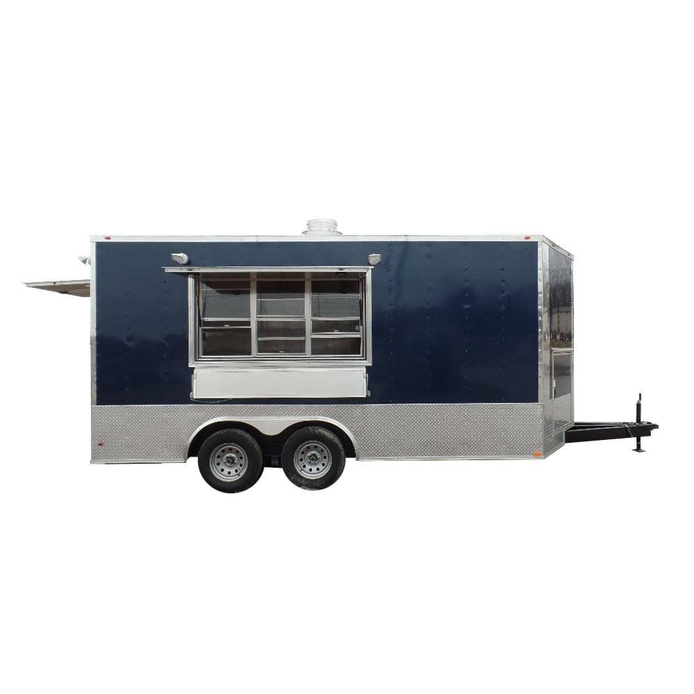 8.5′ x 16′ Food Concession Trailer Indigo Blue