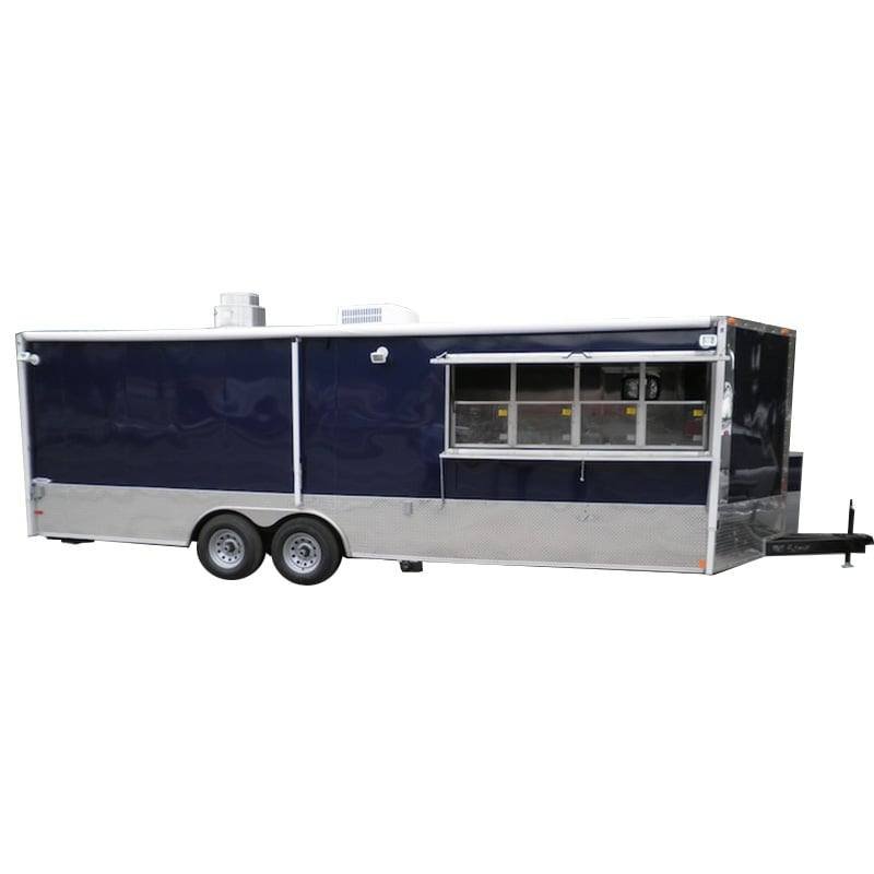 Concession Trailer 8.5’x’24’ Dark Blue – Food Vending Catering Event