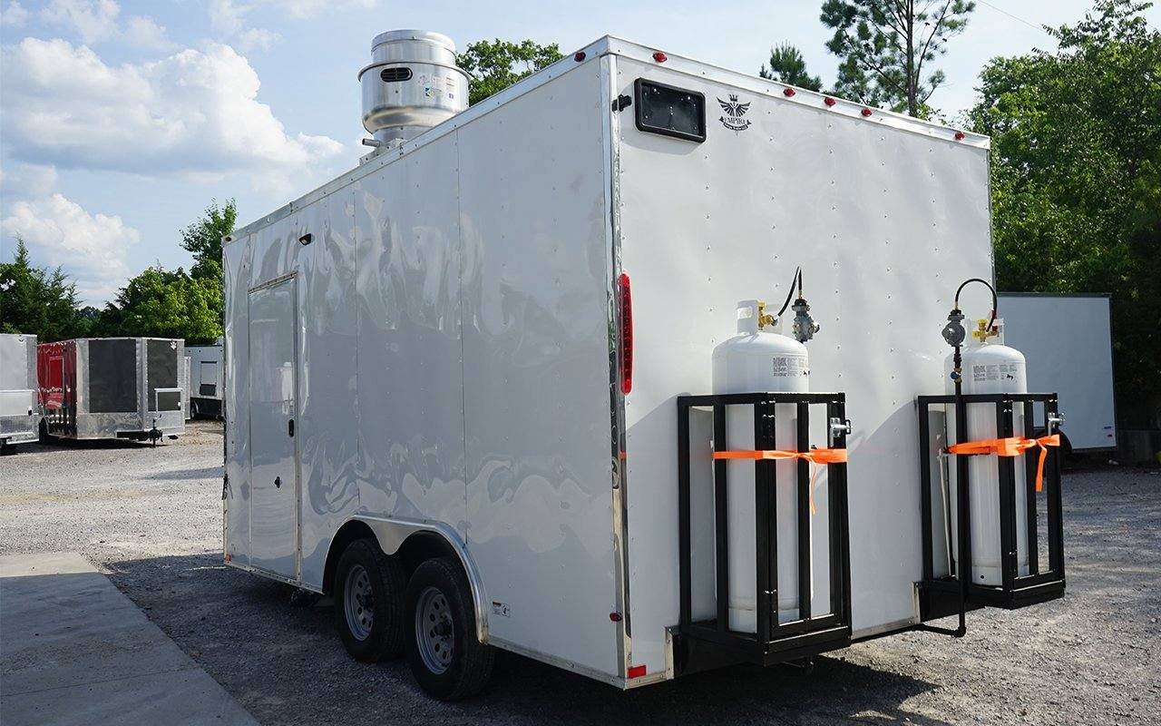 Concession Trailer 8.5′ X 16′ White Food Event Catering — photo 5