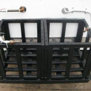 8.5 x 12 White BBQ Trailer with 5-foot commercial grease hood - view 2