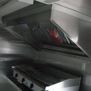8.5 x 12 White BBQ Trailer with 5-foot commercial grease hood - view 5