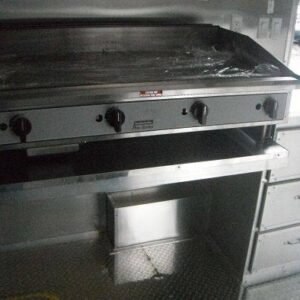 8.5 x 12 White BBQ Trailer with 5-foot commercial grease hood - view 12