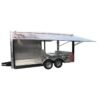 8.5 x 16 Brandywine Trailer with steel floor and three-sided flip-up doors