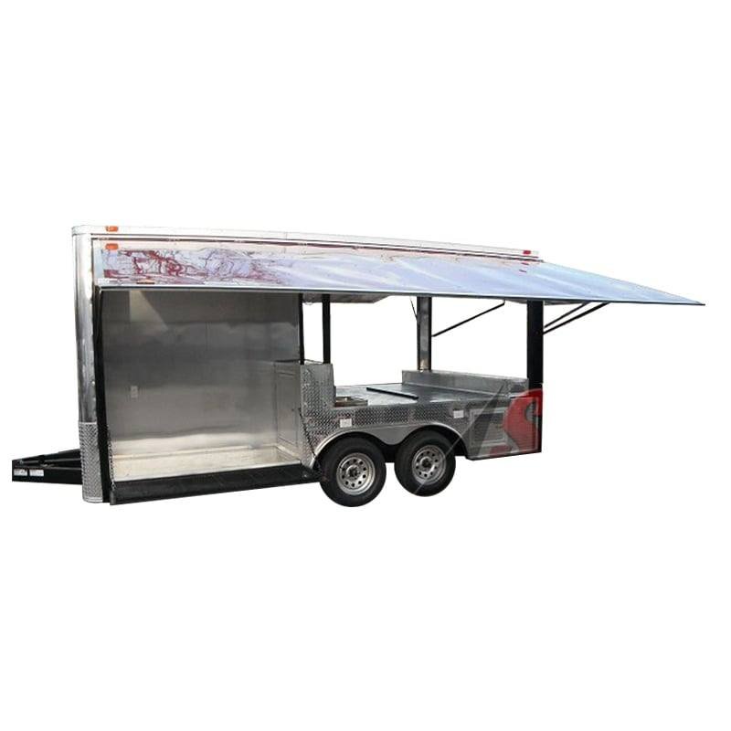 Concession Trailer 8.5’x16′ Red – Pizza Event Food BBQ Catering