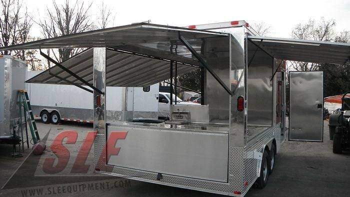 Concession Trailer 8.5’x16′ Red – Pizza Event Food BBQ Catering — photo 4