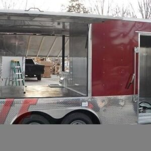 8.5 x 16 Brandywine Trailer with steel floor and three-sided flip-up doors - view 8