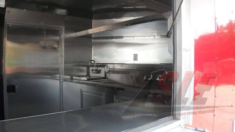Concession Trailer 8.5′ x 18′ Red – Event Ice Cream Smoothie Catering — photo 12