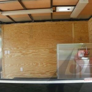 8.5 x 12 Restroom Trailer with private toilet and sink - view 13