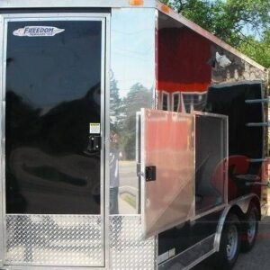 8.5 x 12 Restroom Trailer with private toilet and sink - view 12