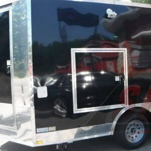 8.5 x 12 Restroom Trailer with private toilet and sink - view 7