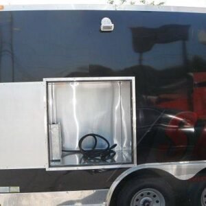 8.5 x 12 Restroom Trailer with private toilet and sink - view 8