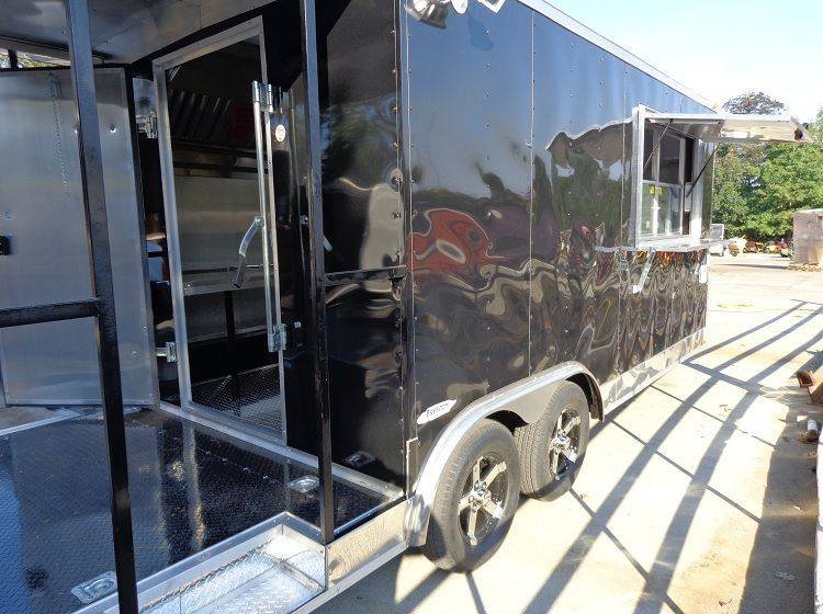 Concession Trailer 8.5’x20′ BBQ Smoker Food Event Catering (Black) — photo 15