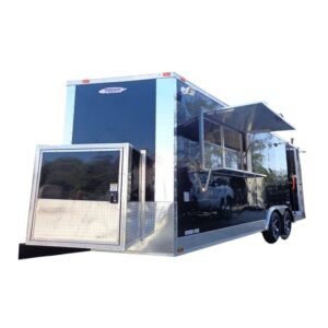 Concession Trailer 8.5'x20' BBQ Smoker Food Event Catering (Black)