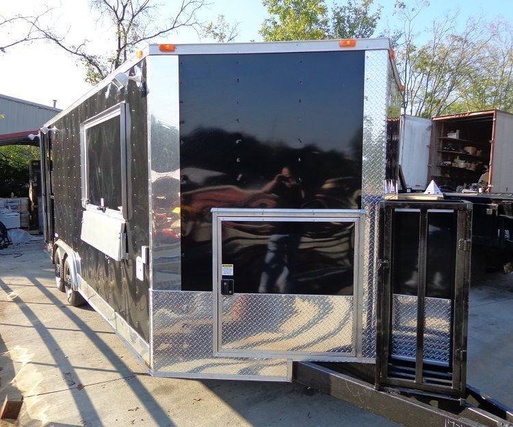 Concession Trailer 8.5’x20′ BBQ Smoker Food Event Catering (Black) — photo 3