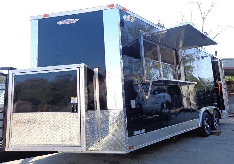 Concession Trailer 8.5’x20′ BBQ Smoker Food Event Catering (Black) — photo 6
