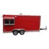8.5 x 16 Red Vending Trailer with generator platform and mag wheels