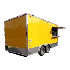 Concession Trailer 8.5'x16' Yellow - Catering Food Event Vending