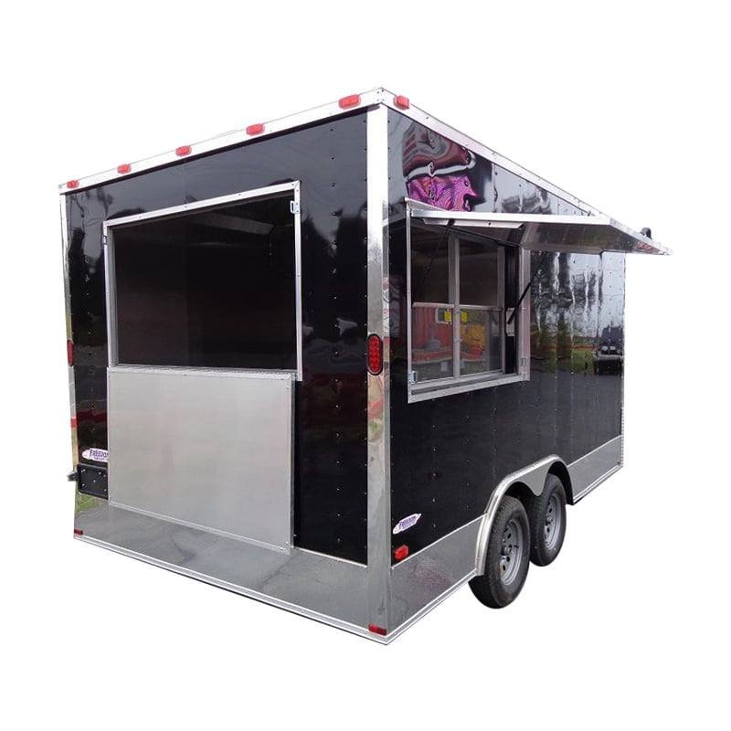 Concession Trailer 8.5’x16′ Black – Food Event Catering Vending