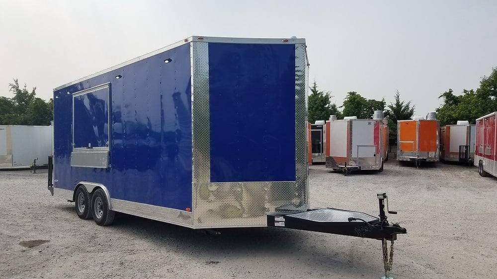 8.5′ x 19′ Cobalt Blue Food Concession Trailer — photo 8