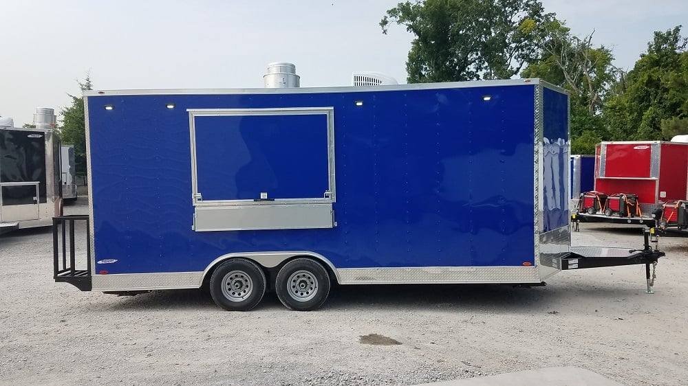 8.5′ x 19′ Cobalt Blue Food Concession Trailer — photo 11