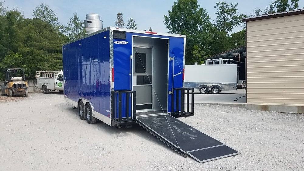 8.5′ x 19′ Cobalt Blue Food Concession Trailer — photo 4