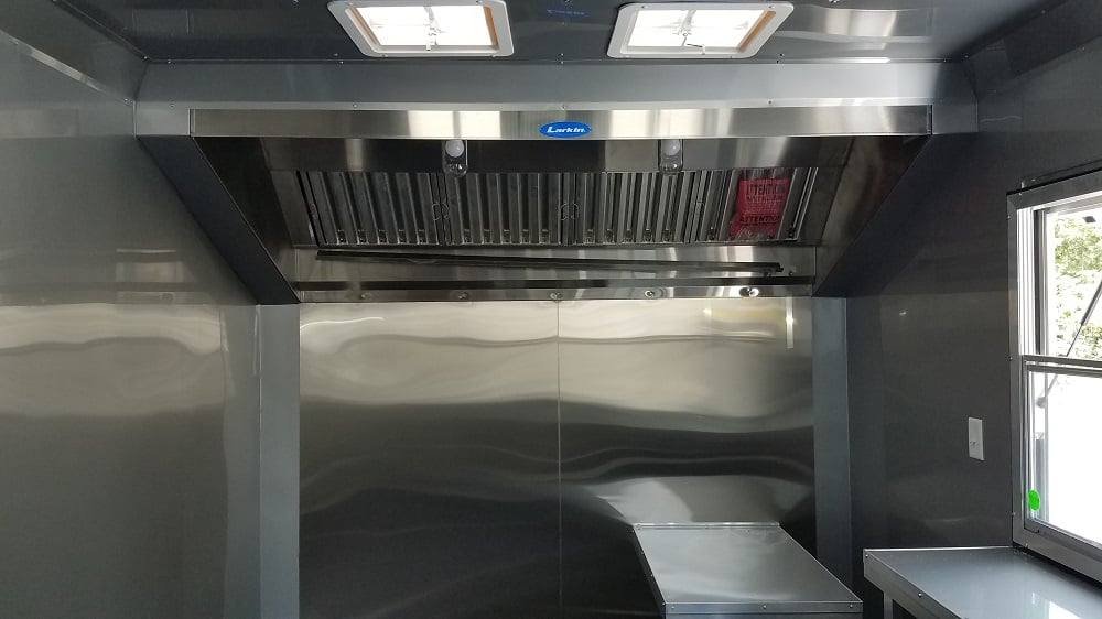 8.5′ x 20′ Penske Yellow Flat Nose Concession Food Trailer — photo 12