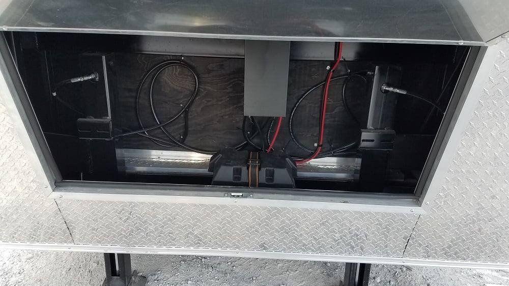 8.5′ x 30′ Black Goose Neck Concession BBQ Food Trailer With Appliances — photo 12
