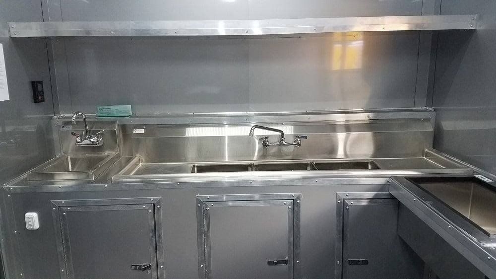 8.5′ x 30′ Black Goose Neck Concession BBQ Food Trailer With Appliances — photo 13