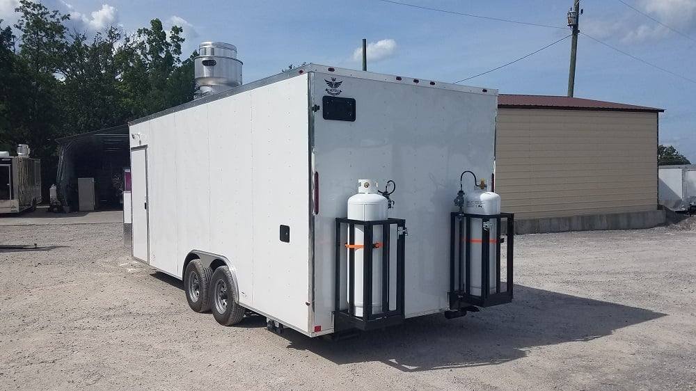 8.5′ x 20′ White Concession Food Trailer with Appliances — photo 12