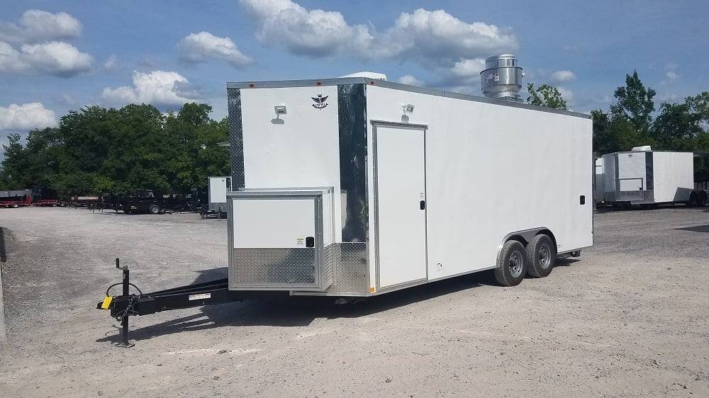 8.5′ x 20′ White Concession Food Trailer with Appliances — photo 7