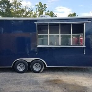 8.5' x 20' Indigo Blue Concession Food Trailer