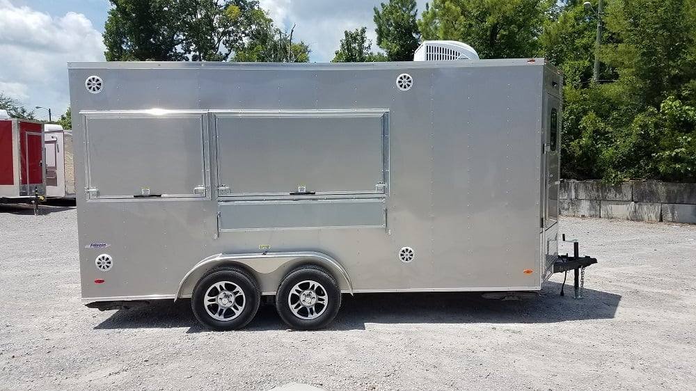 7′ x 16′ Arizona Beige Enclosed Custom Concession Trailer — photo 3