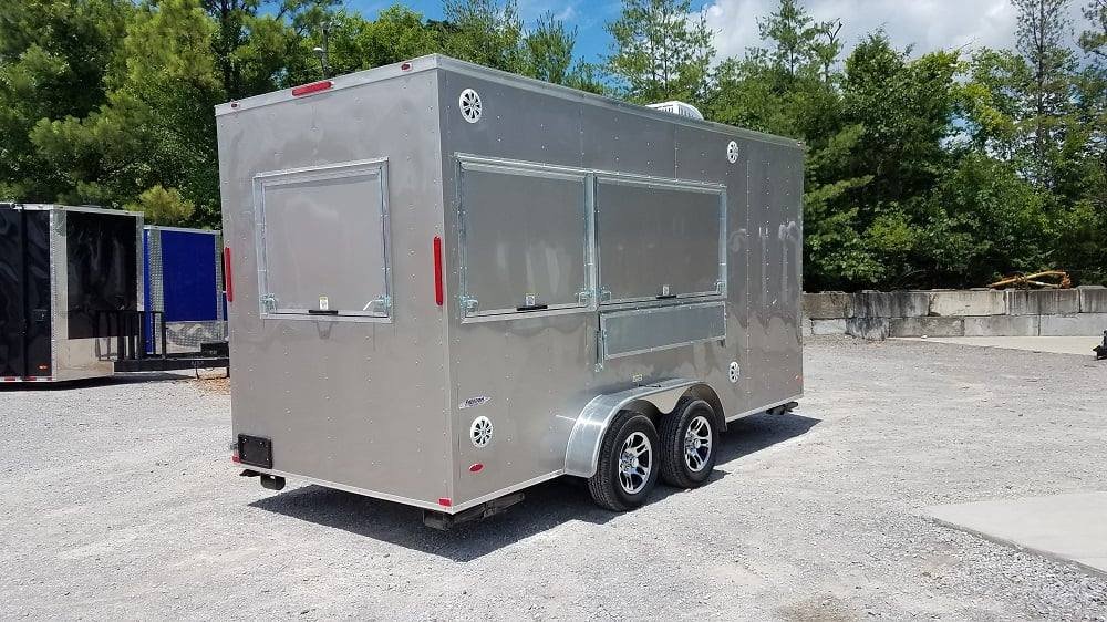 7′ x 16′ Arizona Beige Enclosed Custom Concession Trailer — photo 2