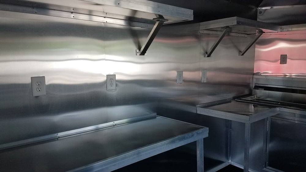 8.5′ x 18′ White Porch Style Event Concession Food Trailer — photo 15