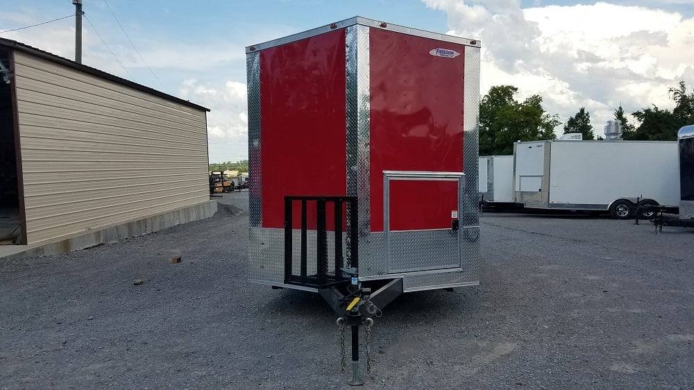 8.5′ x 20′ Red BBQ Porch Concession Food Trailer — photo 12