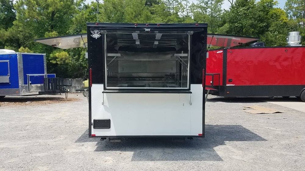 8.5′ x 16′ Black & White Food Concession Event Trailer — photo 2
