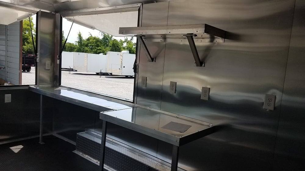 8.5′ x 16′ Black & White Food Concession Event Trailer — photo 6