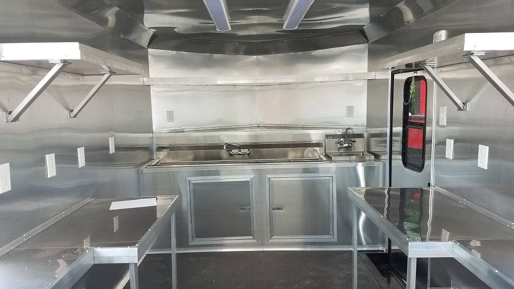 8.5′ x 16′ Black & White Food Concession Event Trailer — photo 3
