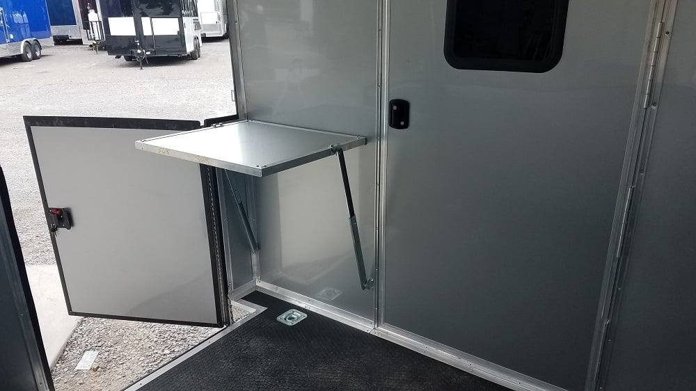 8.5′ x 26′ Red & Black BBQ Porch Concession Trailer With Appliances — photo 3