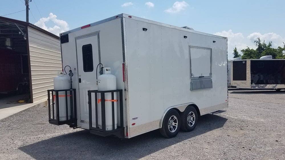 8.5′ x 16′ White Concession Food Trailer — photo 2