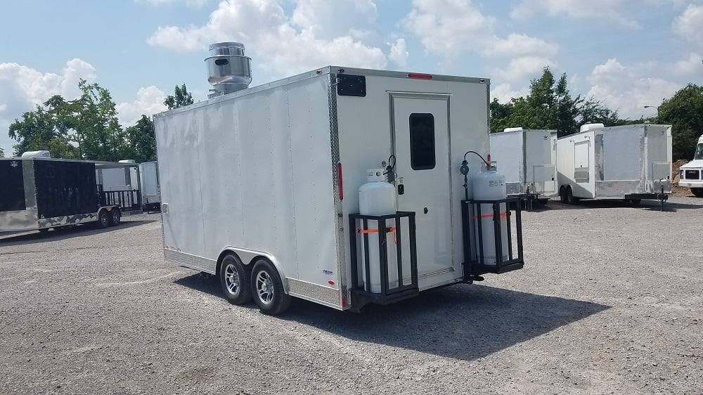 8.5′ x 16′ White Concession Food Trailer With Appliances — photo 13