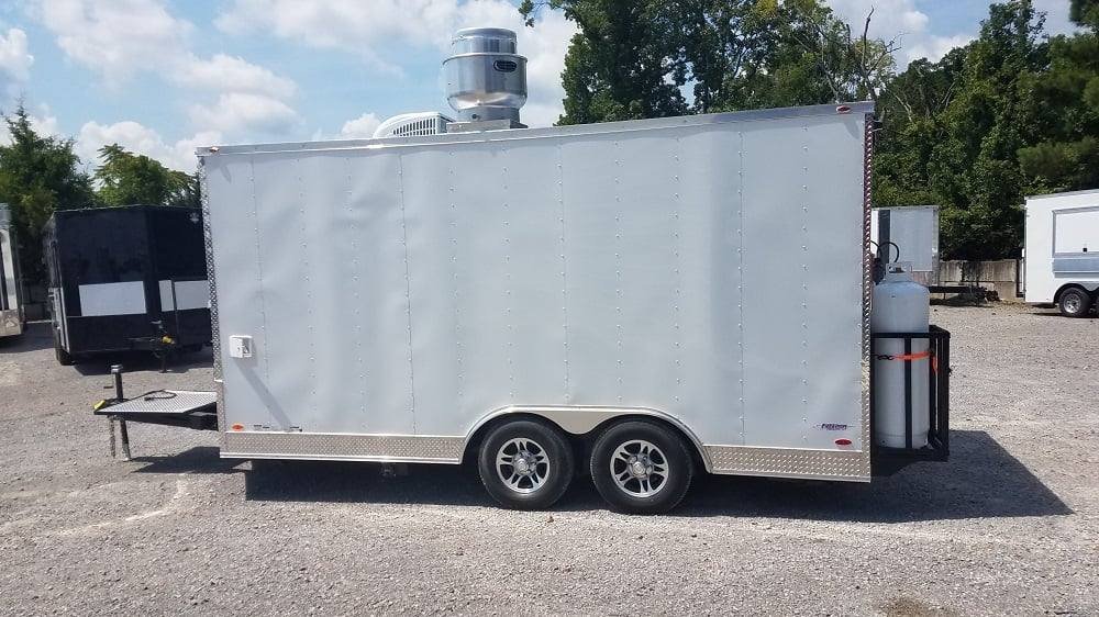 8.5′ x 16′ White Concession Food Trailer With Appliances — photo 9