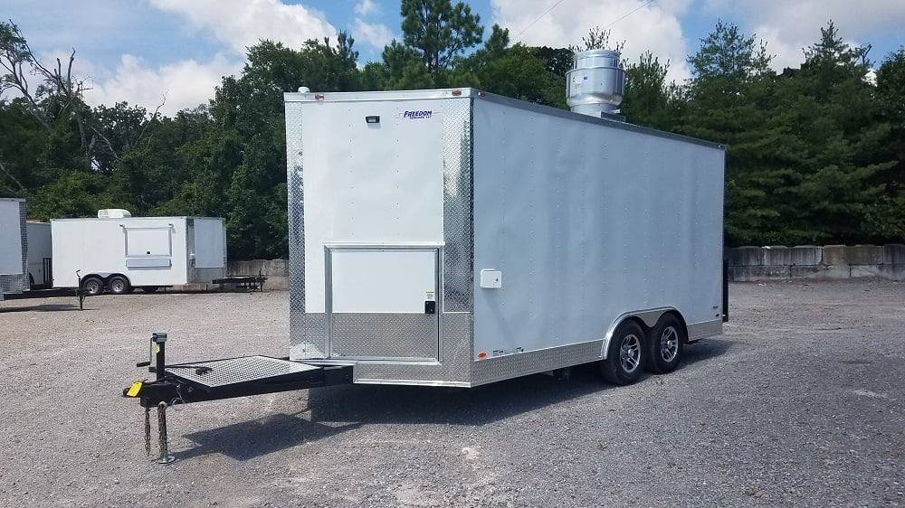 8.5′ x 16′ White Concession Food Trailer With Appliances — photo 8