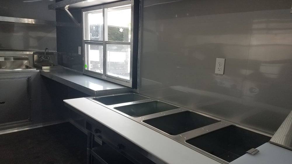 8.5′ x 16′ White Concession Food Trailer — photo 7